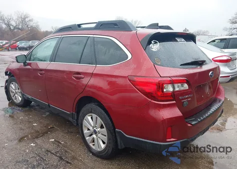 2017 Subaru Outback 2.5I Premium z USA, uszkodzony, nr VIN 4S4BSAHC8H3347394